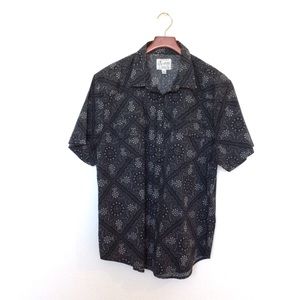 Lucky's Brand Men's Black Patterned Shirt